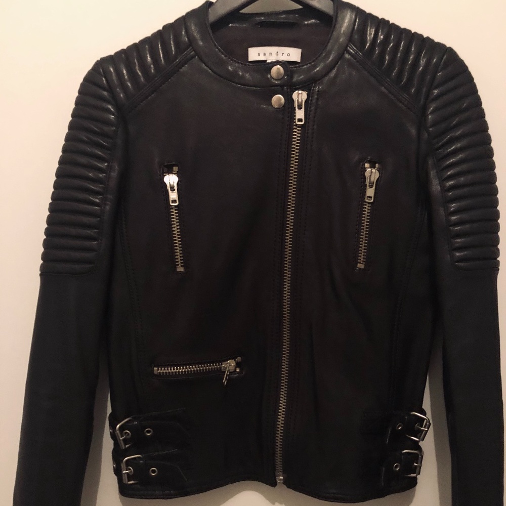 Shandro Leather Biker Jacket
